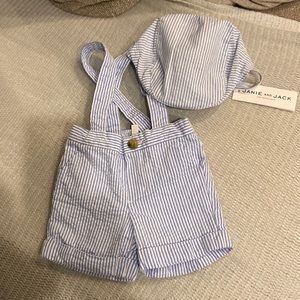 NWT Janie and Jack Short with Hat